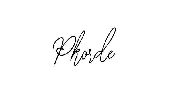 Make a beautiful signature design for name Pkorde. With this signature (Bearetta-2O07w) style, you can create a handwritten signature for free. Pkorde signature style 12 images and pictures png