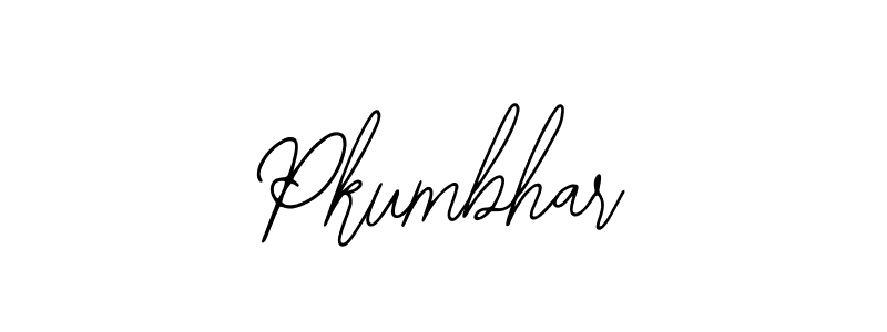 How to make Pkumbhar name signature. Use Bearetta-2O07w style for creating short signs online. This is the latest handwritten sign. Pkumbhar signature style 12 images and pictures png