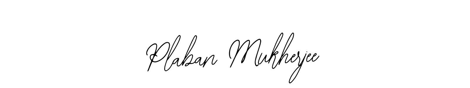 How to make Plaban Mukherjee signature? Bearetta-2O07w is a professional autograph style. Create handwritten signature for Plaban Mukherjee name. Plaban Mukherjee signature style 12 images and pictures png