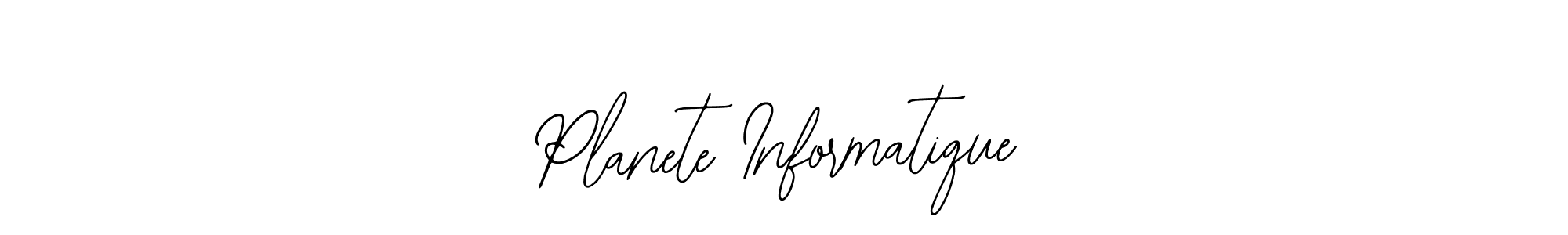 Use a signature maker to create a handwritten signature online. With this signature software, you can design (Bearetta-2O07w) your own signature for name Planete Informatique. Planete Informatique signature style 12 images and pictures png