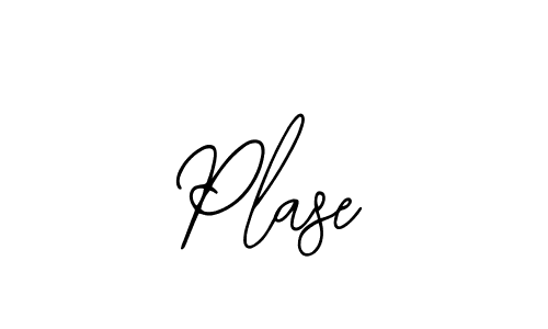 Design your own signature with our free online signature maker. With this signature software, you can create a handwritten (Bearetta-2O07w) signature for name Plase. Plase signature style 12 images and pictures png