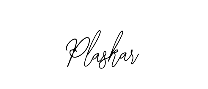 Use a signature maker to create a handwritten signature online. With this signature software, you can design (Bearetta-2O07w) your own signature for name Plaskar. Plaskar signature style 12 images and pictures png