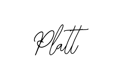 How to make Platt signature? Bearetta-2O07w is a professional autograph style. Create handwritten signature for Platt name. Platt signature style 12 images and pictures png