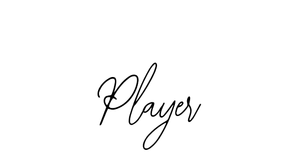 You should practise on your own different ways (Bearetta-2O07w) to write your name (Player) in signature. don't let someone else do it for you. Player signature style 12 images and pictures png