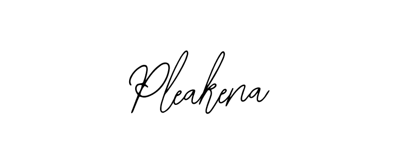 How to make Pleakena name signature. Use Bearetta-2O07w style for creating short signs online. This is the latest handwritten sign. Pleakena signature style 12 images and pictures png