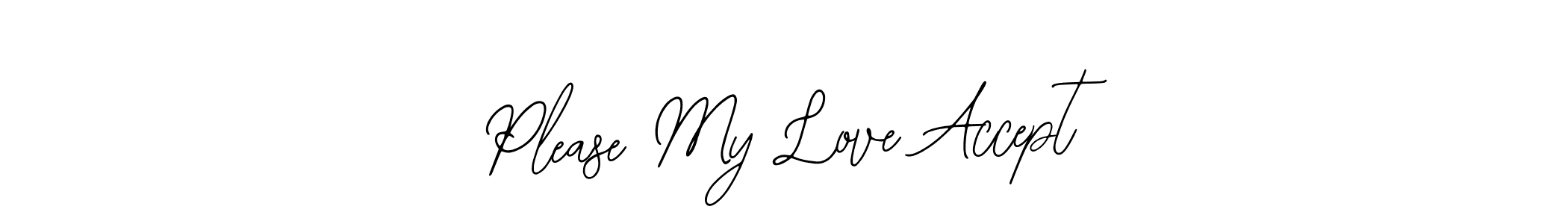 Bearetta-2O07w is a professional signature style that is perfect for those who want to add a touch of class to their signature. It is also a great choice for those who want to make their signature more unique. Get Please My Love Accept name to fancy signature for free. Please My Love Accept signature style 12 images and pictures png