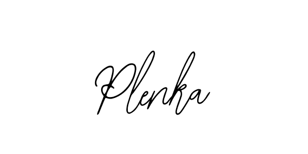 How to make Plenka signature? Bearetta-2O07w is a professional autograph style. Create handwritten signature for Plenka name. Plenka signature style 12 images and pictures png