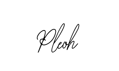 Use a signature maker to create a handwritten signature online. With this signature software, you can design (Bearetta-2O07w) your own signature for name Pleoh. Pleoh signature style 12 images and pictures png