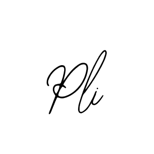 Make a beautiful signature design for name Pli. With this signature (Bearetta-2O07w) style, you can create a handwritten signature for free. Pli signature style 12 images and pictures png