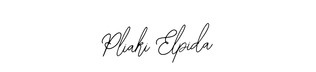 You should practise on your own different ways (Bearetta-2O07w) to write your name (Pliaki Elpida) in signature. don't let someone else do it for you. Pliaki Elpida signature style 12 images and pictures png