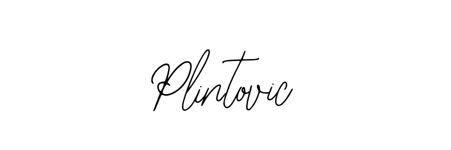 How to make Plintovic signature? Bearetta-2O07w is a professional autograph style. Create handwritten signature for Plintovic name. Plintovic signature style 12 images and pictures png