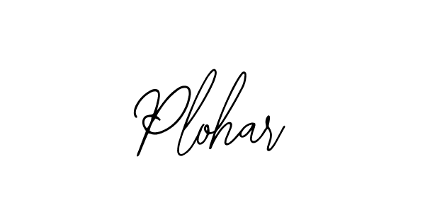 Plohar stylish signature style. Best Handwritten Sign (Bearetta-2O07w) for my name. Handwritten Signature Collection Ideas for my name Plohar. Plohar signature style 12 images and pictures png