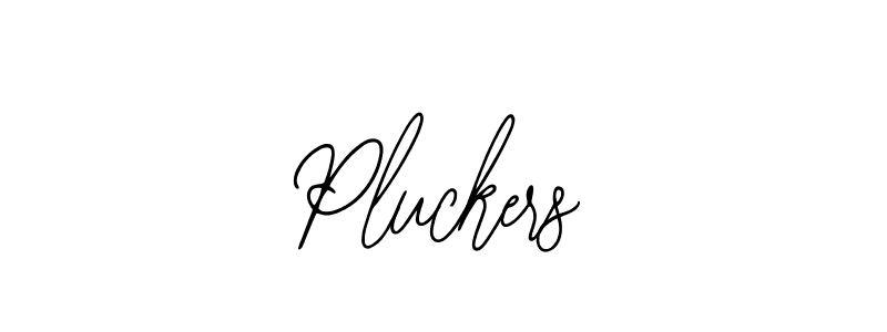 You should practise on your own different ways (Bearetta-2O07w) to write your name (Pluckers) in signature. don't let someone else do it for you. Pluckers signature style 12 images and pictures png