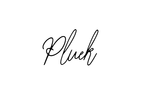 Design your own signature with our free online signature maker. With this signature software, you can create a handwritten (Bearetta-2O07w) signature for name Pluek. Pluek signature style 12 images and pictures png