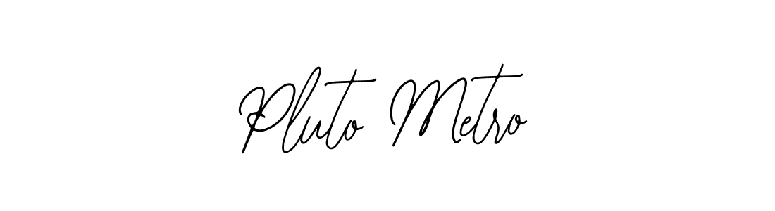 Make a beautiful signature design for name Pluto Metro. With this signature (Bearetta-2O07w) style, you can create a handwritten signature for free. Pluto Metro signature style 12 images and pictures png