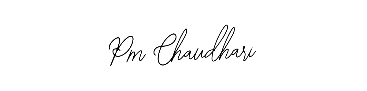 Design your own signature with our free online signature maker. With this signature software, you can create a handwritten (Bearetta-2O07w) signature for name Pm Chaudhari. Pm Chaudhari signature style 12 images and pictures png