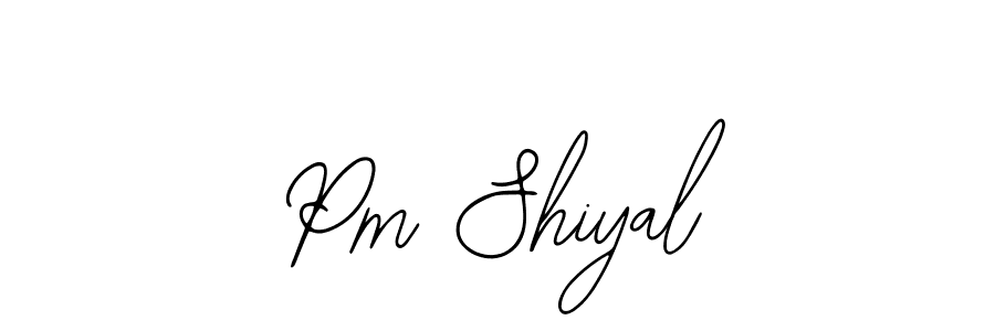 How to make Pm Shiyal name signature. Use Bearetta-2O07w style for creating short signs online. This is the latest handwritten sign. Pm Shiyal signature style 12 images and pictures png