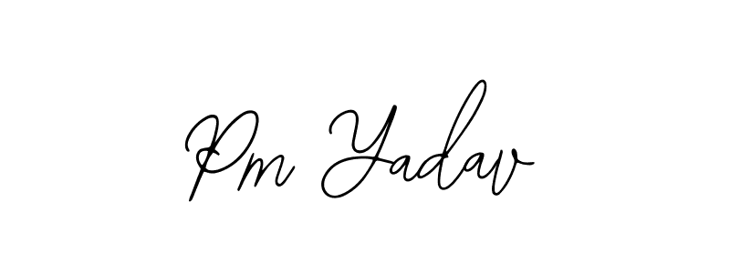 Make a beautiful signature design for name Pm Yadav. With this signature (Bearetta-2O07w) style, you can create a handwritten signature for free. Pm Yadav signature style 12 images and pictures png