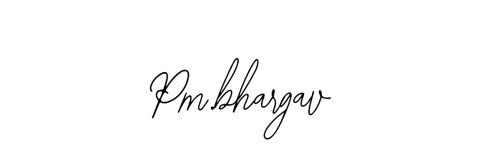 Design your own signature with our free online signature maker. With this signature software, you can create a handwritten (Bearetta-2O07w) signature for name Pm.bhargav. Pm.bhargav signature style 12 images and pictures png