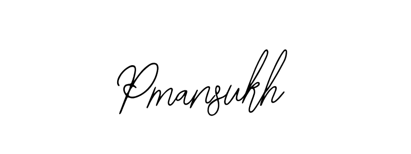 Use a signature maker to create a handwritten signature online. With this signature software, you can design (Bearetta-2O07w) your own signature for name Pmansukh. Pmansukh signature style 12 images and pictures png