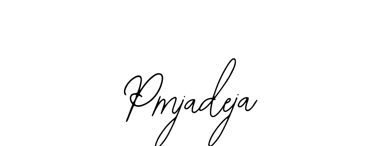 How to make Pmjadeja name signature. Use Bearetta-2O07w style for creating short signs online. This is the latest handwritten sign. Pmjadeja signature style 12 images and pictures png