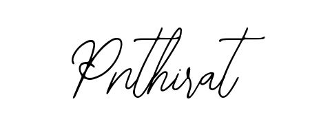 How to make Pnthirat name signature. Use Bearetta-2O07w style for creating short signs online. This is the latest handwritten sign. Pnthirat signature style 12 images and pictures png