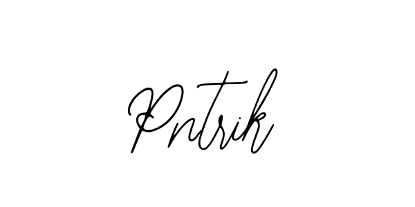 How to Draw Pntrik signature style? Bearetta-2O07w is a latest design signature styles for name Pntrik. Pntrik signature style 12 images and pictures png