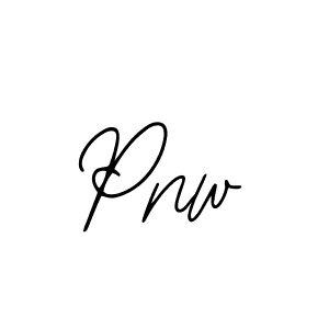 How to make Pnw signature? Bearetta-2O07w is a professional autograph style. Create handwritten signature for Pnw name. Pnw signature style 12 images and pictures png