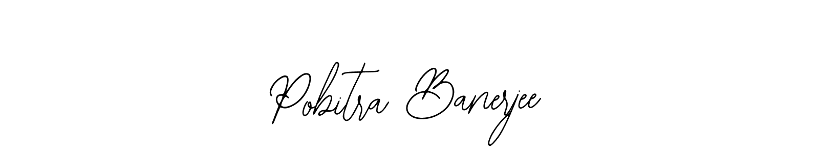 How to make Pobitra Banerjee name signature. Use Bearetta-2O07w style for creating short signs online. This is the latest handwritten sign. Pobitra Banerjee signature style 12 images and pictures png