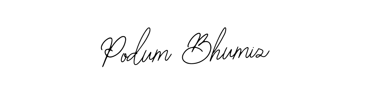 The best way (Bearetta-2O07w) to make a short signature is to pick only two or three words in your name. The name Podum Bhumiz include a total of six letters. For converting this name. Podum Bhumiz signature style 12 images and pictures png