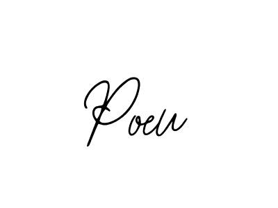 Also we have Poeu name is the best signature style. Create professional handwritten signature collection using Bearetta-2O07w autograph style. Poeu signature style 12 images and pictures png