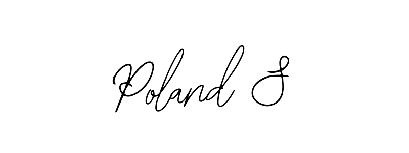 This is the best signature style for the Poland S name. Also you like these signature font (Bearetta-2O07w). Mix name signature. Poland S signature style 12 images and pictures png