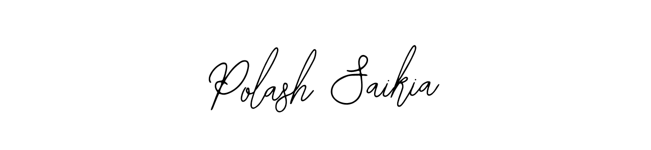 Polash Saikia stylish signature style. Best Handwritten Sign (Bearetta-2O07w) for my name. Handwritten Signature Collection Ideas for my name Polash Saikia. Polash Saikia signature style 12 images and pictures png