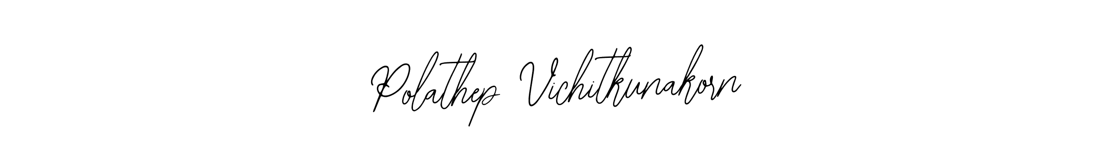 How to make Polathep Vichitkunakorn name signature. Use Bearetta-2O07w style for creating short signs online. This is the latest handwritten sign. Polathep Vichitkunakorn signature style 12 images and pictures png