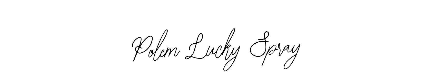 How to Draw Polem Lucky Spray signature style? Bearetta-2O07w is a latest design signature styles for name Polem Lucky Spray. Polem Lucky Spray signature style 12 images and pictures png