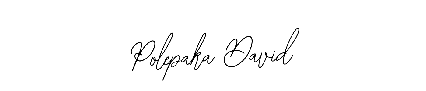 Use a signature maker to create a handwritten signature online. With this signature software, you can design (Bearetta-2O07w) your own signature for name Polepaka David. Polepaka David signature style 12 images and pictures png