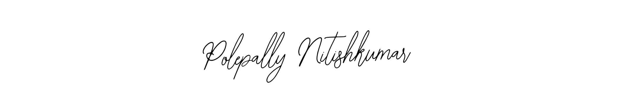 Make a beautiful signature design for name Polepally Nitishkumar. Use this online signature maker to create a handwritten signature for free. Polepally Nitishkumar signature style 12 images and pictures png