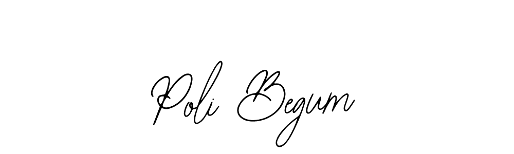 Make a beautiful signature design for name Poli Begum. Use this online signature maker to create a handwritten signature for free. Poli Begum signature style 12 images and pictures png