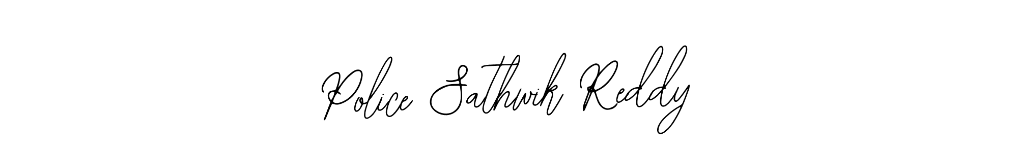 Design your own signature with our free online signature maker. With this signature software, you can create a handwritten (Bearetta-2O07w) signature for name Police Sathwik Reddy. Police Sathwik Reddy signature style 12 images and pictures png