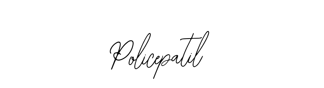 You should practise on your own different ways (Bearetta-2O07w) to write your name (Policepatil) in signature. don't let someone else do it for you. Policepatil signature style 12 images and pictures png