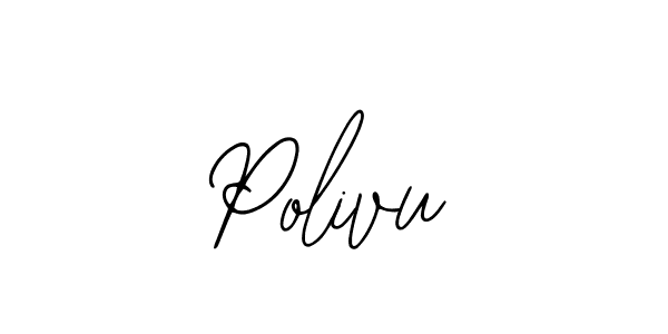 The best way (Bearetta-2O07w) to make a short signature is to pick only two or three words in your name. The name Polivu include a total of six letters. For converting this name. Polivu signature style 12 images and pictures png