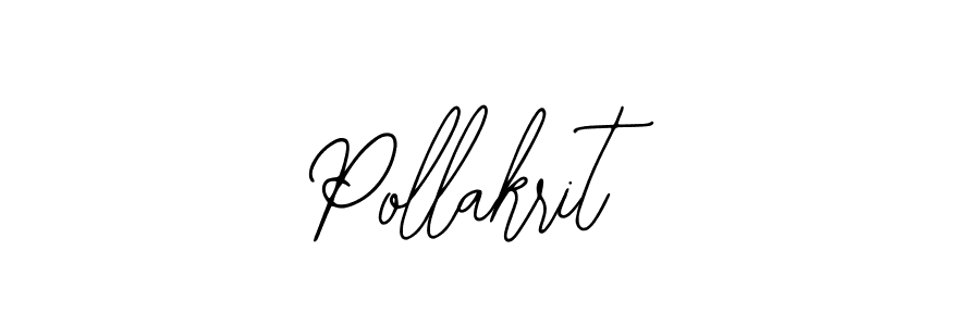 How to make Pollakrit name signature. Use Bearetta-2O07w style for creating short signs online. This is the latest handwritten sign. Pollakrit signature style 12 images and pictures png