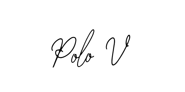 Create a beautiful signature design for name Polo V. With this signature (Bearetta-2O07w) fonts, you can make a handwritten signature for free. Polo V signature style 12 images and pictures png