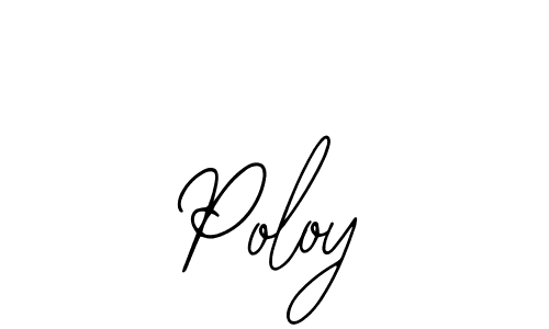 Design your own signature with our free online signature maker. With this signature software, you can create a handwritten (Bearetta-2O07w) signature for name Poloy. Poloy signature style 12 images and pictures png