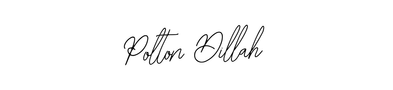 Similarly Bearetta-2O07w is the best handwritten signature design. Signature creator online .You can use it as an online autograph creator for name Polton Dillah. Polton Dillah signature style 12 images and pictures png