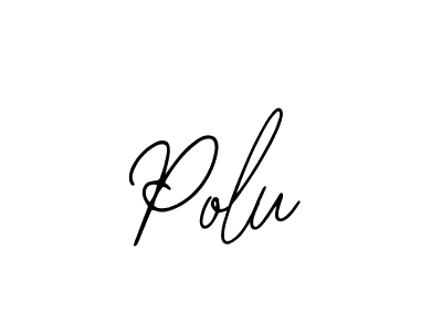 You should practise on your own different ways (Bearetta-2O07w) to write your name (Polu) in signature. don't let someone else do it for you. Polu signature style 12 images and pictures png