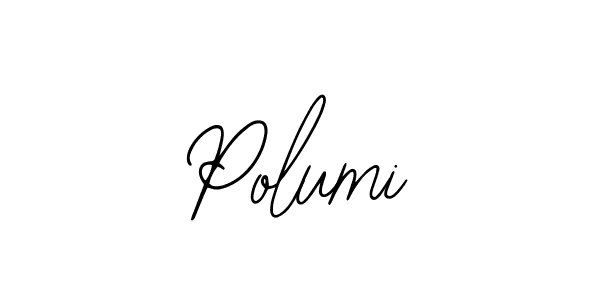 Design your own signature with our free online signature maker. With this signature software, you can create a handwritten (Bearetta-2O07w) signature for name Polumi. Polumi signature style 12 images and pictures png