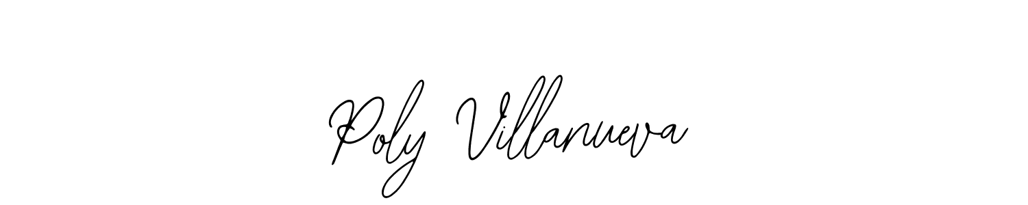 How to make Poly Villanueva signature? Bearetta-2O07w is a professional autograph style. Create handwritten signature for Poly Villanueva name. Poly Villanueva signature style 12 images and pictures png