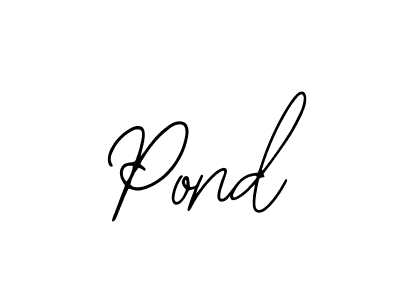 Design your own signature with our free online signature maker. With this signature software, you can create a handwritten (Bearetta-2O07w) signature for name Pond. Pond signature style 12 images and pictures png