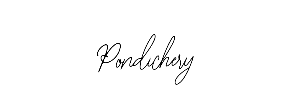 Design your own signature with our free online signature maker. With this signature software, you can create a handwritten (Bearetta-2O07w) signature for name Pondichery. Pondichery signature style 12 images and pictures png